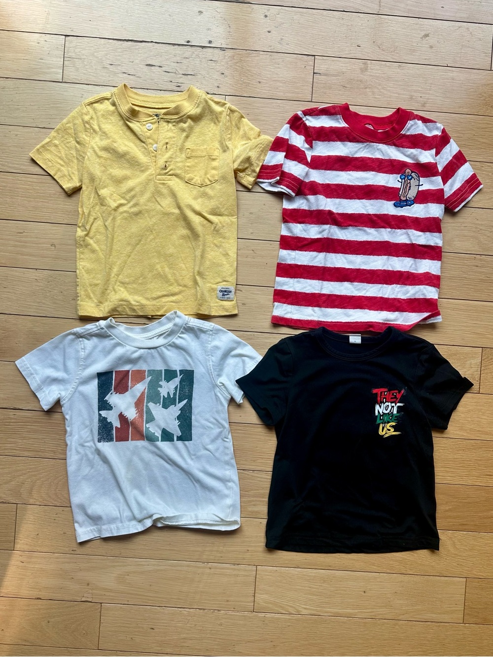 Set of 4 Kids Short-Sleeve Tee Shirts